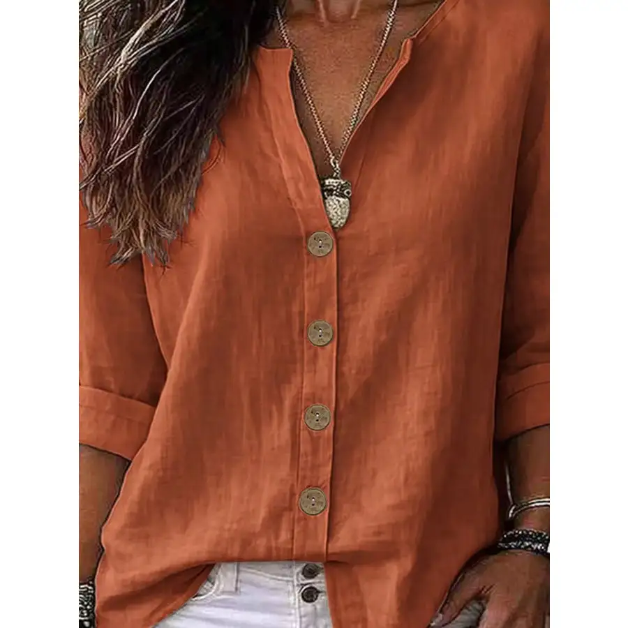 Soft Button Up Long Sleeve Shirt