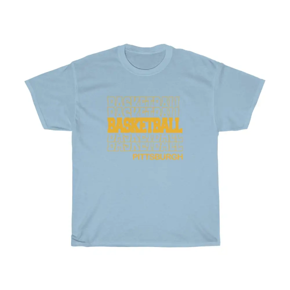 Basketball Pittsburgh in Modern Stacked Lettering