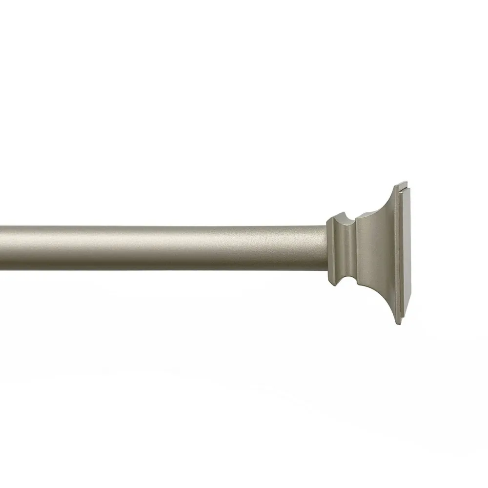 Adjustable Flat Square Profile Metal Curtain Rod