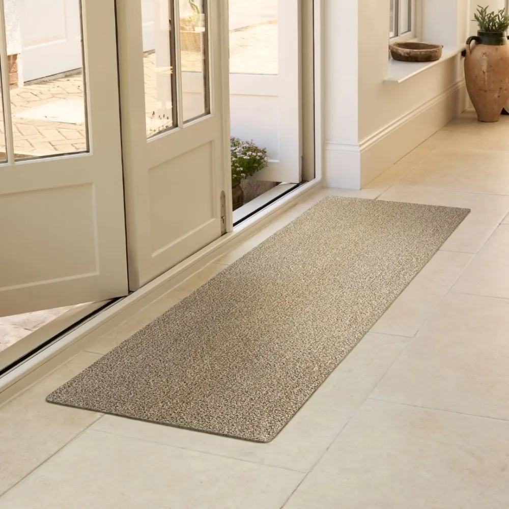 Flecked Texture Nylon Runner Rug