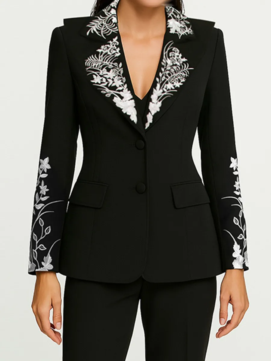 Rosamund Vintage Embroidered Blazer