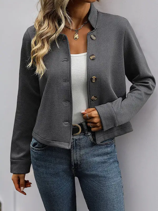 City Button Front Jacket
