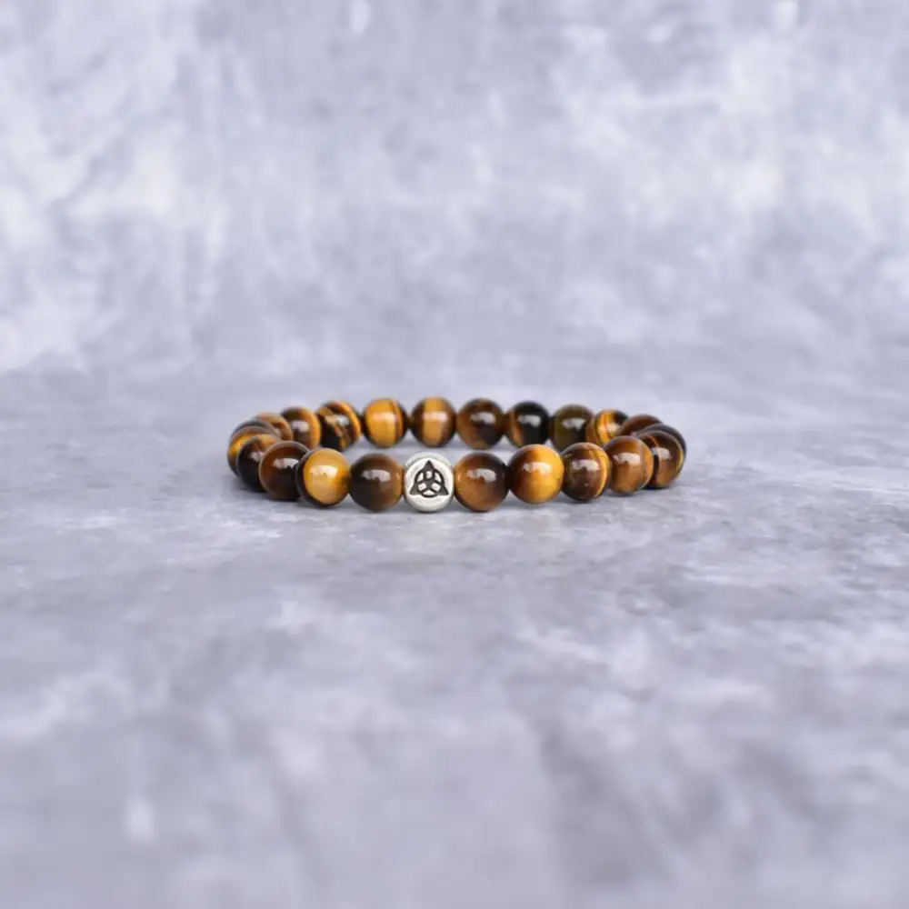 Capricorn Zodiac Tiger Eye Bead Bracelet