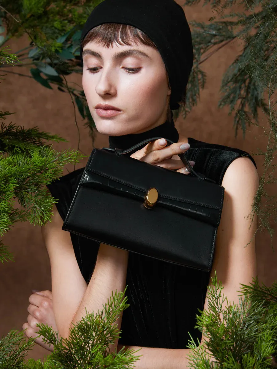 Julien Black Bag In Leather