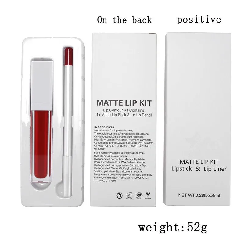 Satin Finish Lip Liner Pencil Set