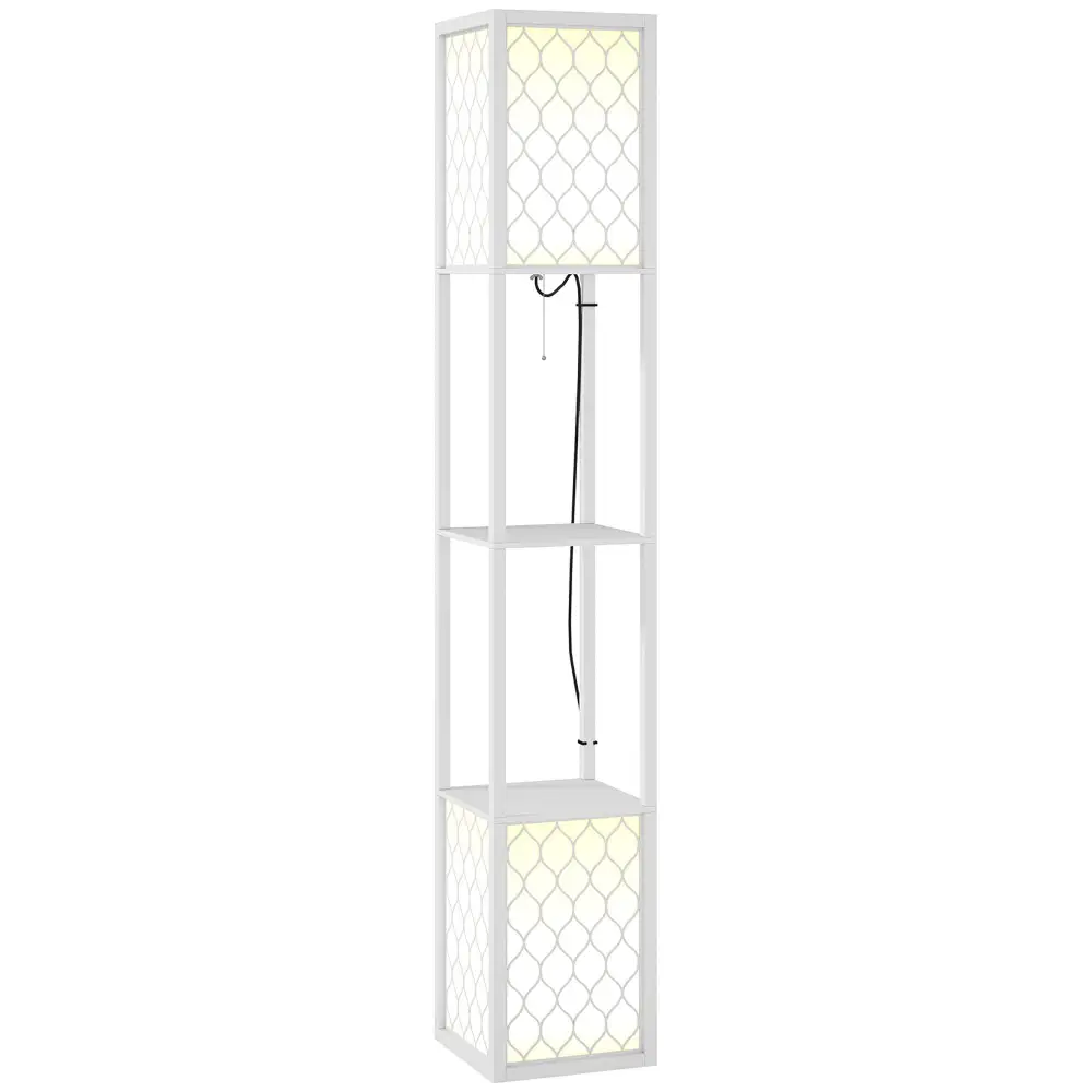 Shelf Reading Pull Chain Standing Floor Lamp