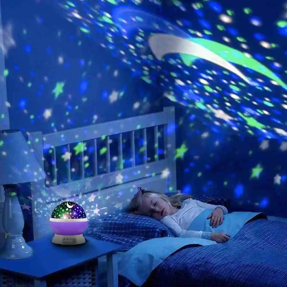 Rotating LED Night Lamp star master