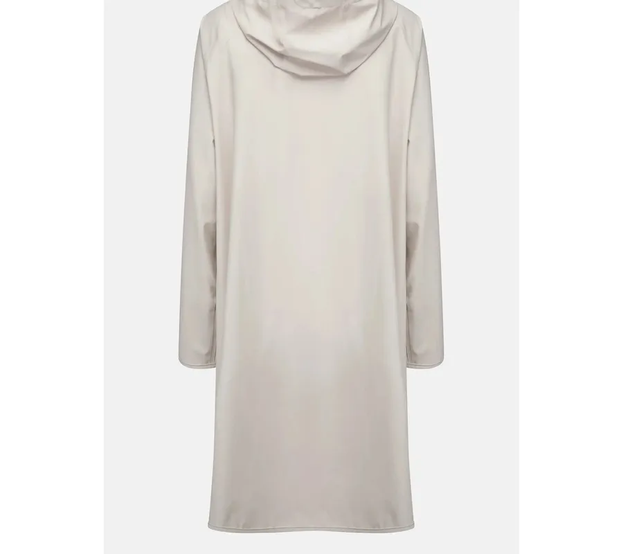 Waterproof Hooded Button-Front Raincoat