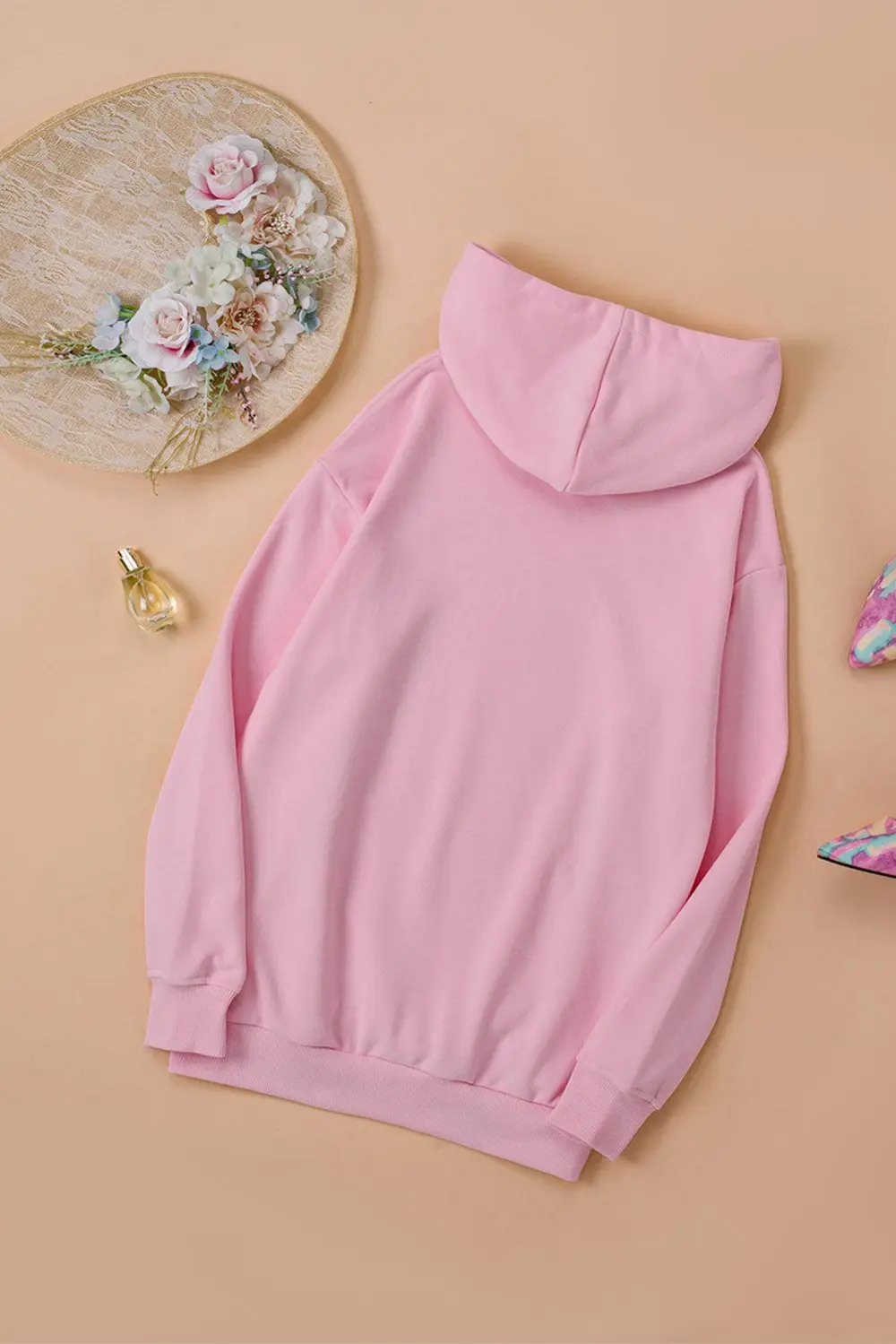 Kangaroo-Pocket Long-Sleeve Hoodie