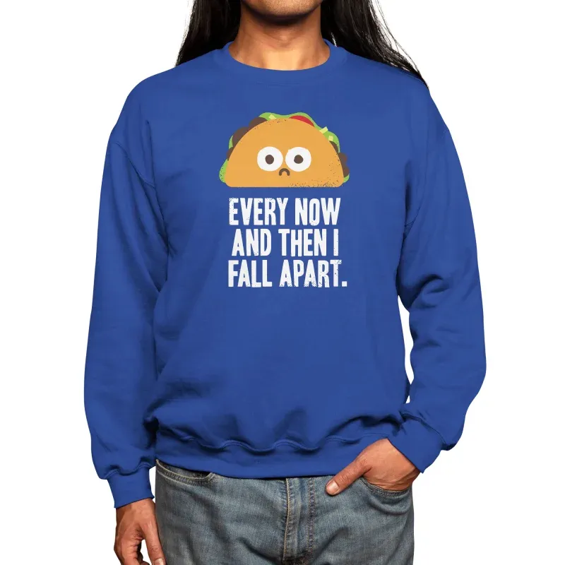 Humorous Taco Design Sweatshirt