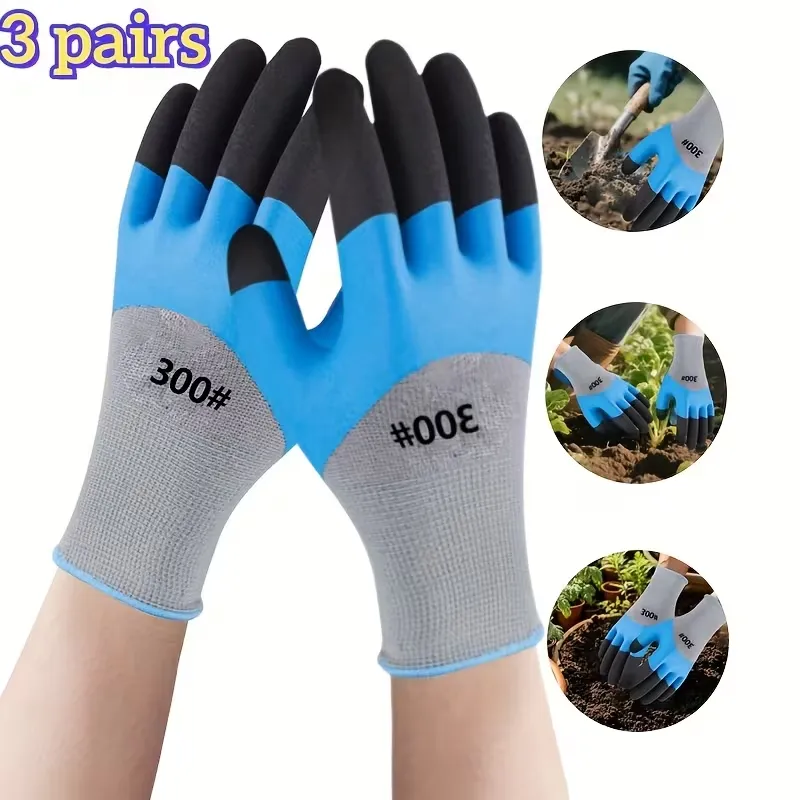 Non-Slip Rubber Coated Gloves
