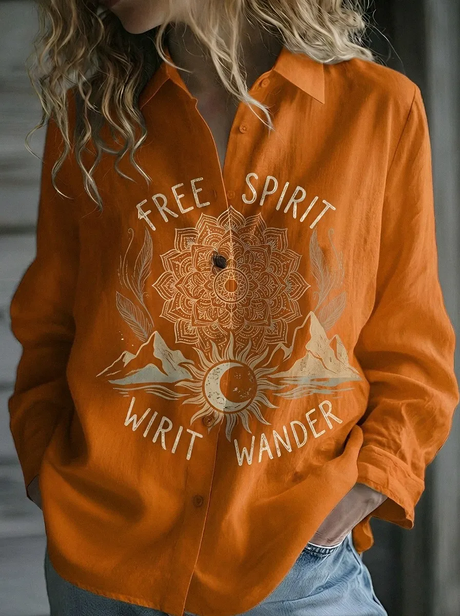 Free Spirit Mandala Casual Shirt