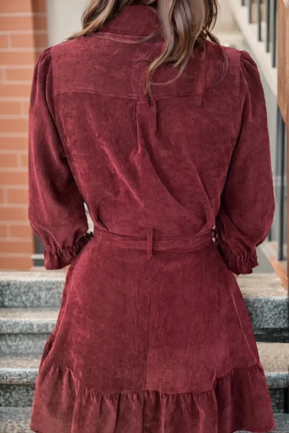 Classic Ruffled Casual Dress