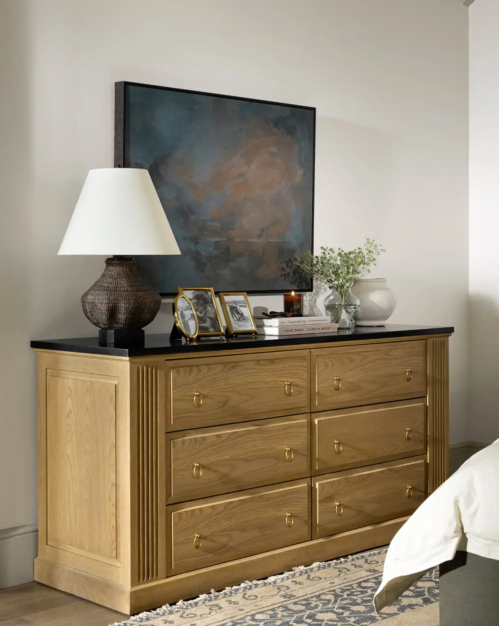 Fluted Oak Dresser