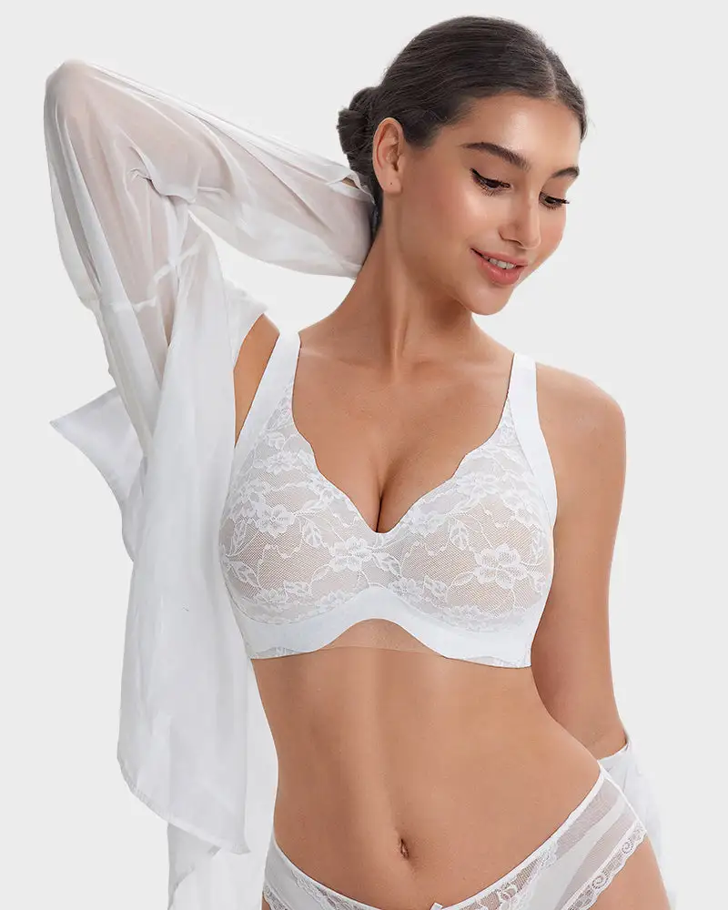 Wireless Lace Full Coverage Minimizing Bra