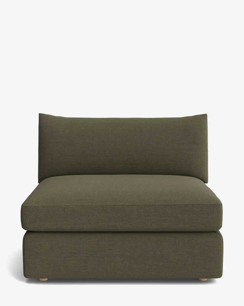 Plush Modular Armless Seat