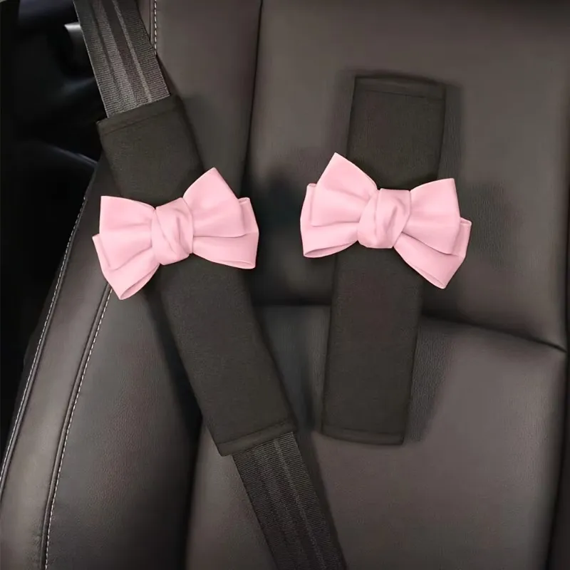 Bow Car Seat Belt Pads
