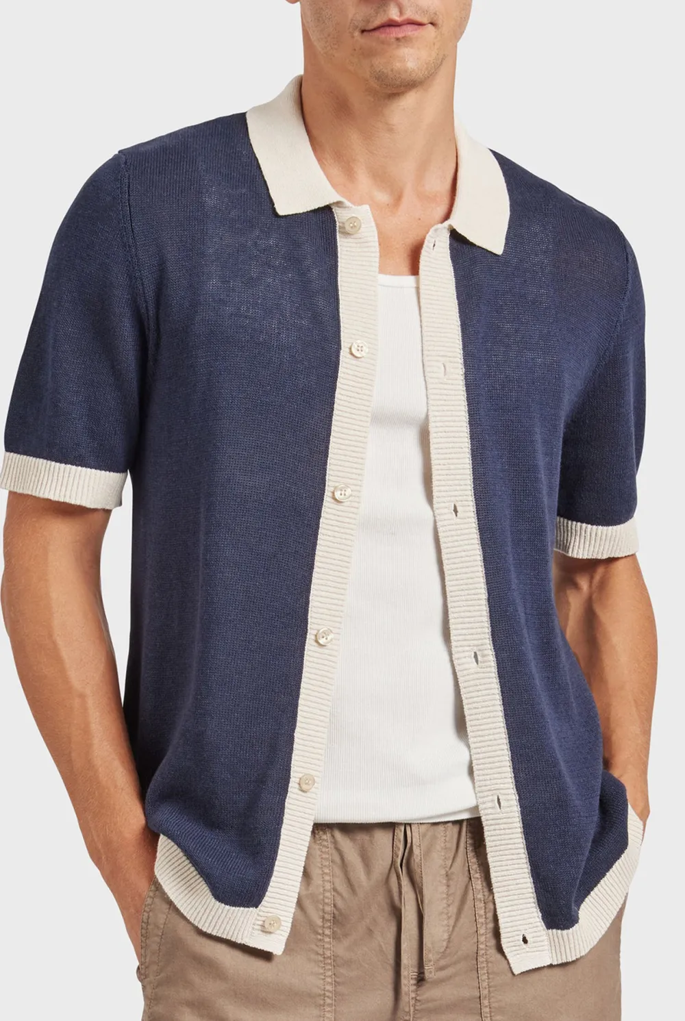 Short Sleeve Cuban Collar Shirt