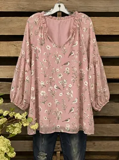 Bird Women's Loose Printed T-Shirt