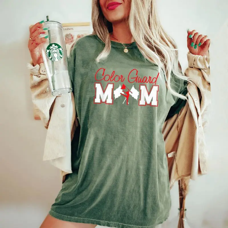 Winter Color Guard Color Guard Mom Women's Oversized Comfort T-Shirt