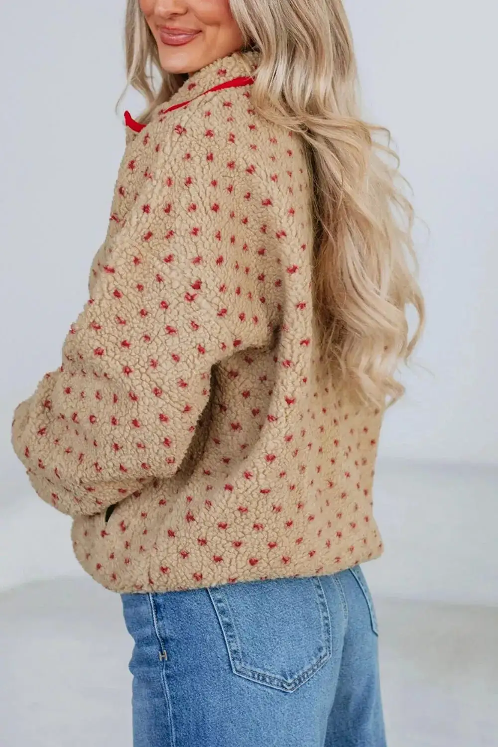 Fleece Color Block Sweatshirt