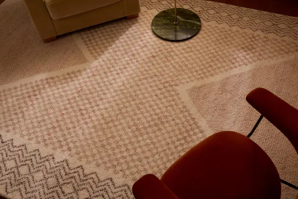 Wool Geometric Bohemian Relaxed Area Rug