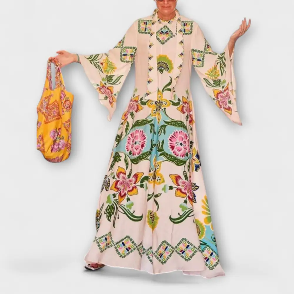 Everyday Floral Printed Flowing Maxi Dress