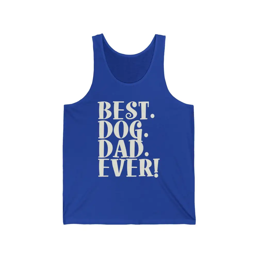 Dog Dad Text Tank Top