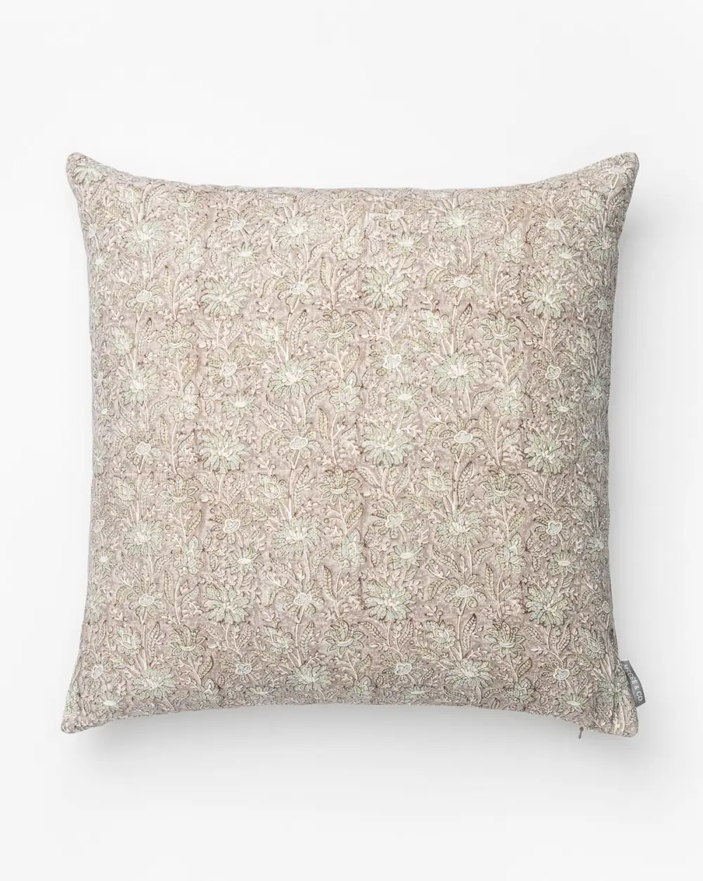 Textured Floral Pillow Cover