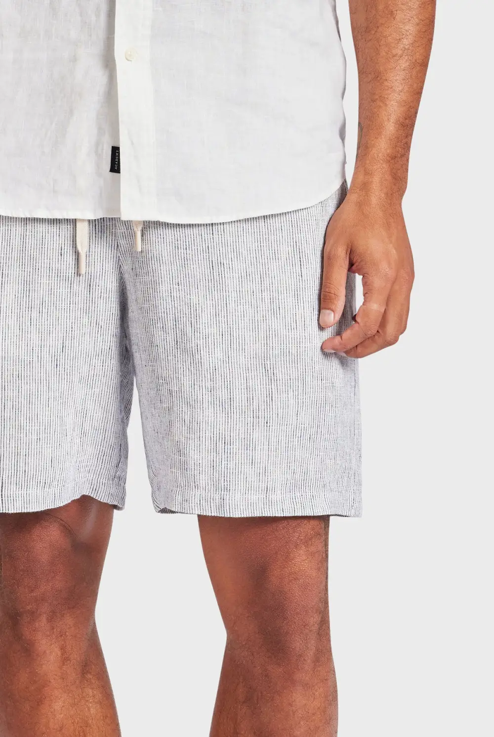 Relaxed Tapered Linen Blend Casual Lounge Shorts