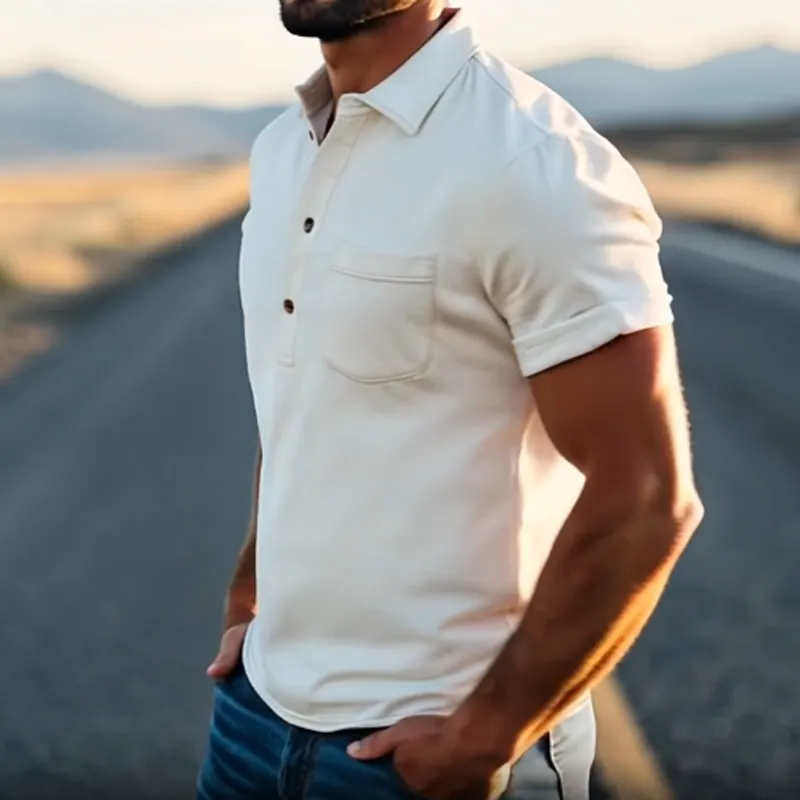 Textured Knit Polo