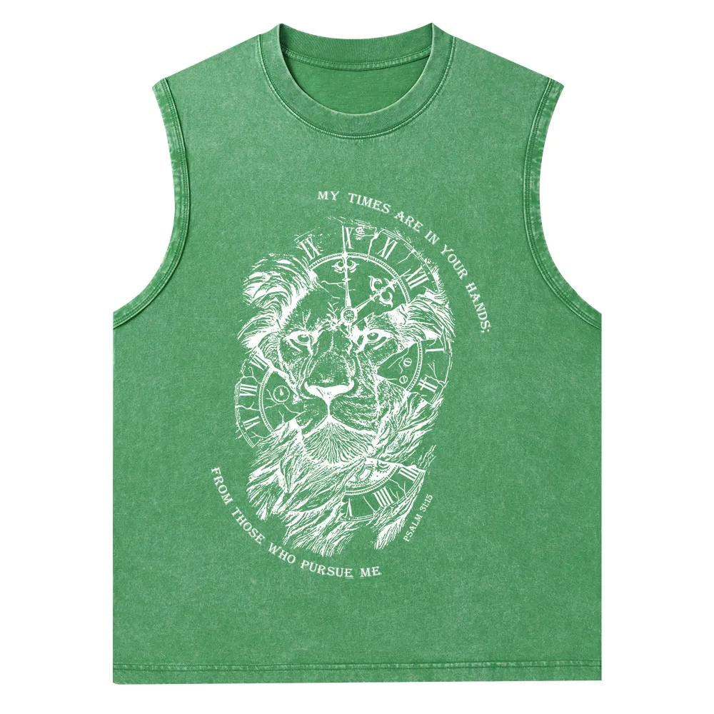 My Times Are In Your Hands Christian Washed Tank Top