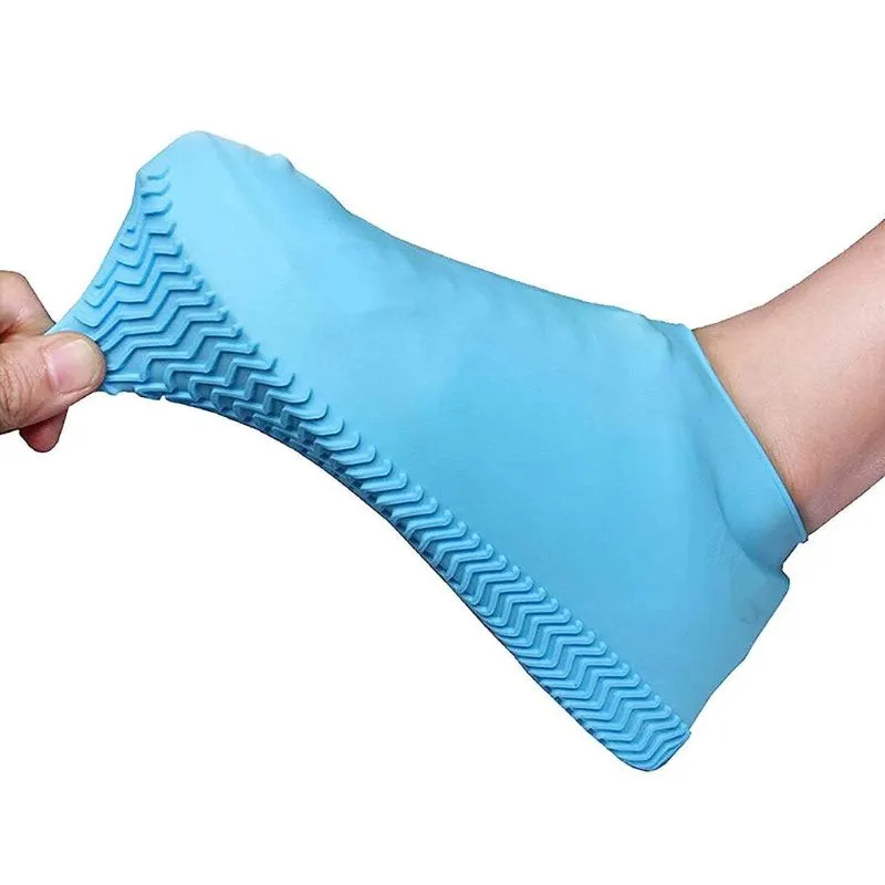 Waterproof Rain/Snow Over Shoe Cover for Daily Wear Shoes for Men & Women | Anti skid Silicon Waterproof Boot Cover Shoe Protector- 1 Pair