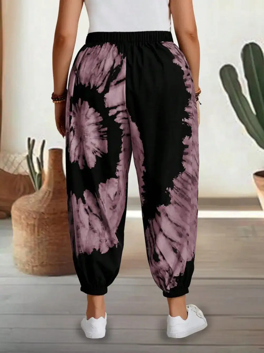 Tie Detail High Waist Pants