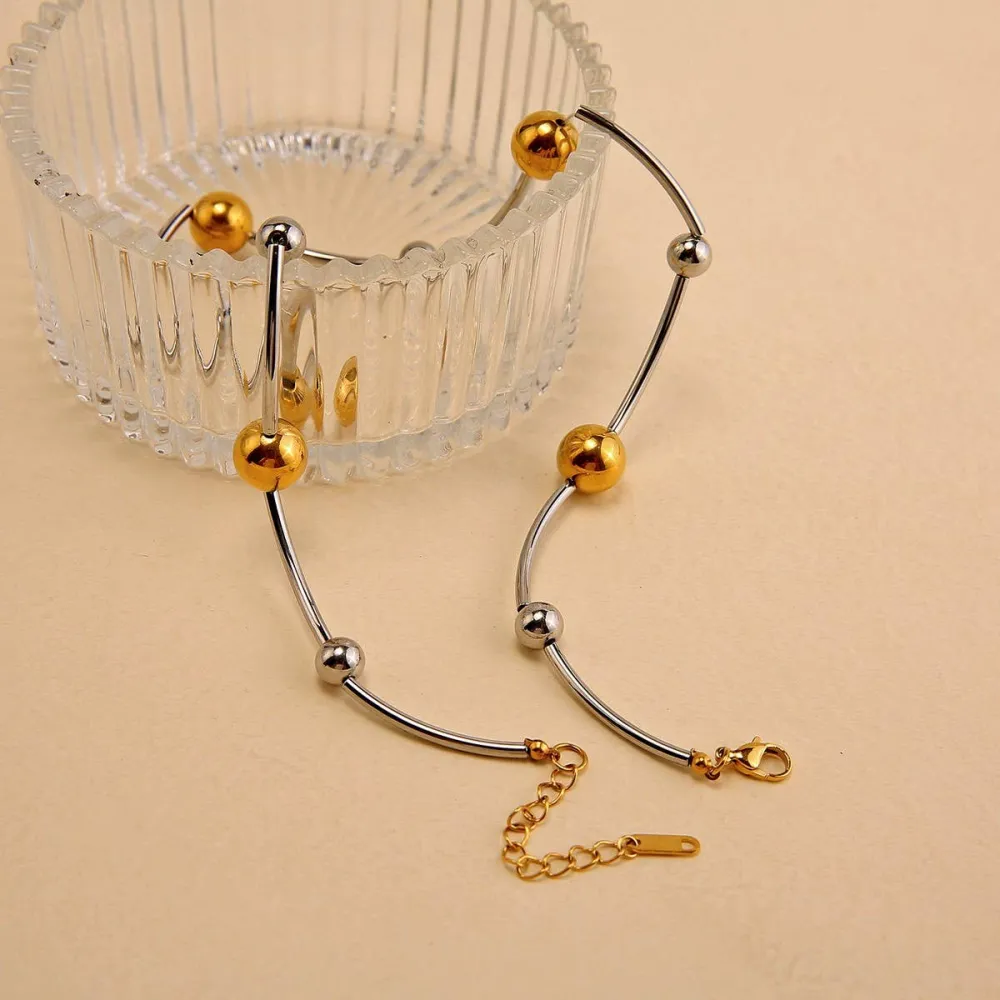 Sculpted Stainless Steel Necklace
