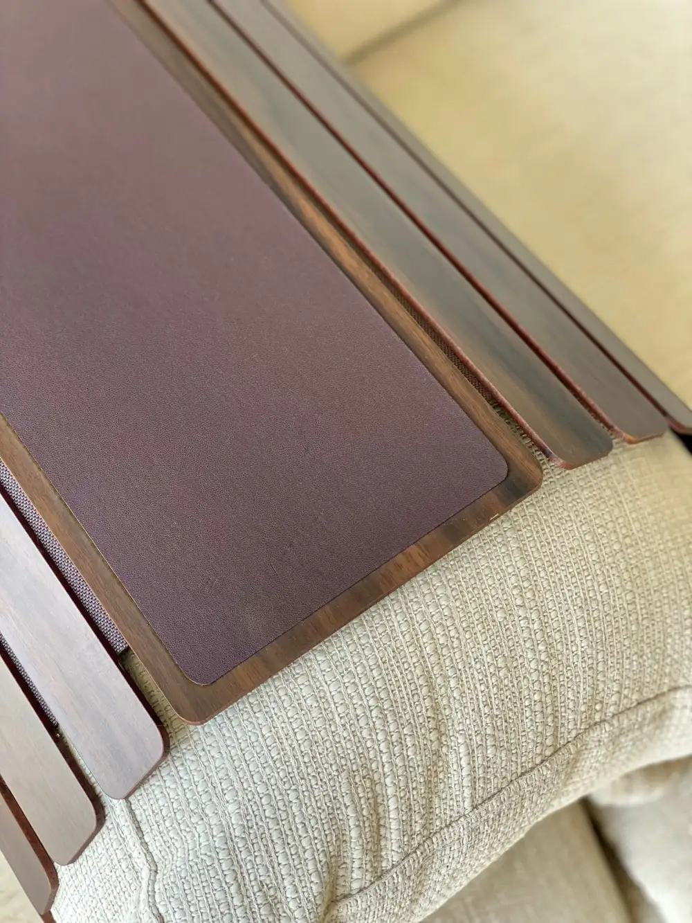 Elm Sofa Armrest Tray Dark Brown