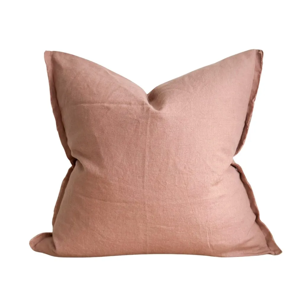 Modern Stonewashed-Linen Decorative Cushion