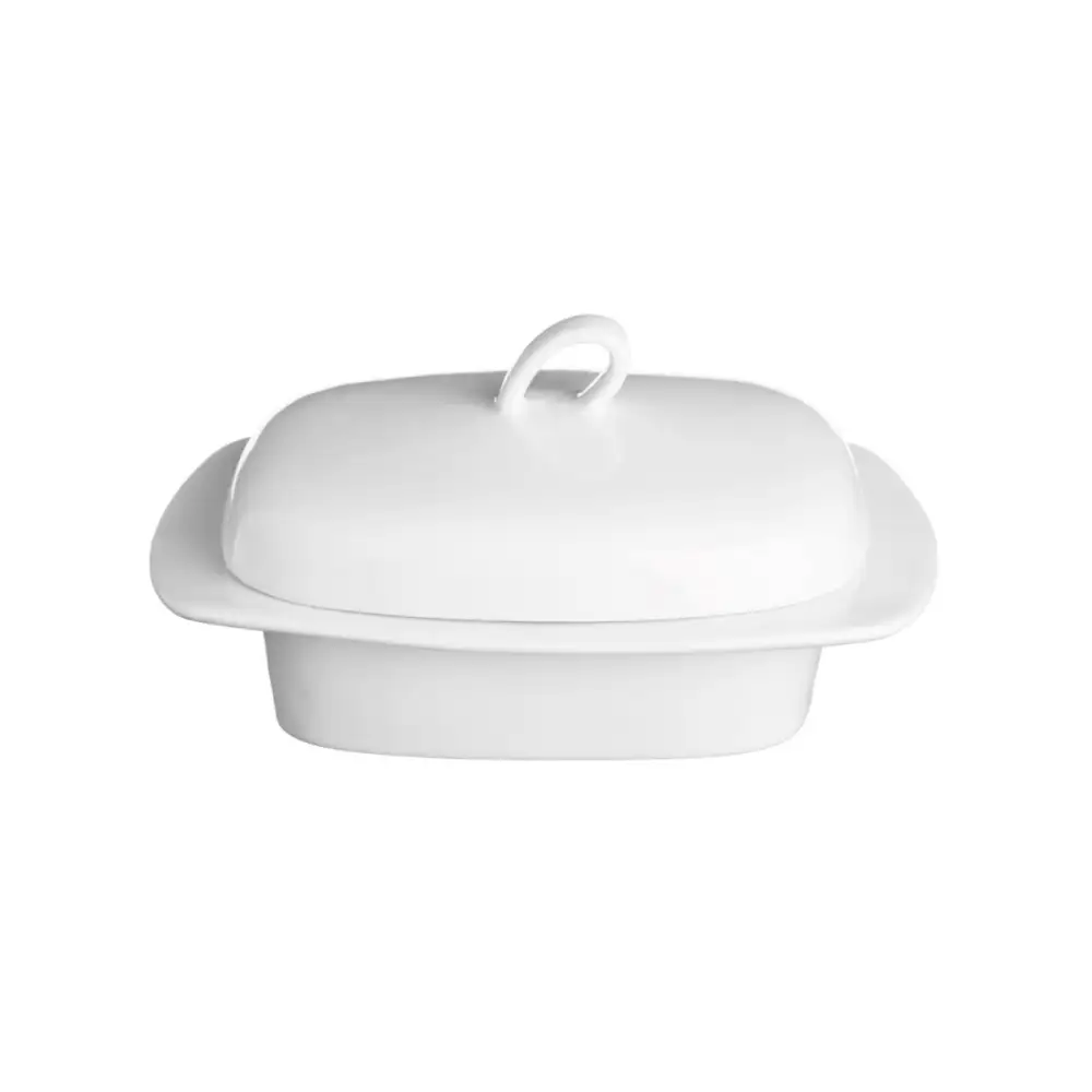Simplicity Porcelain Butter Dish with Lid