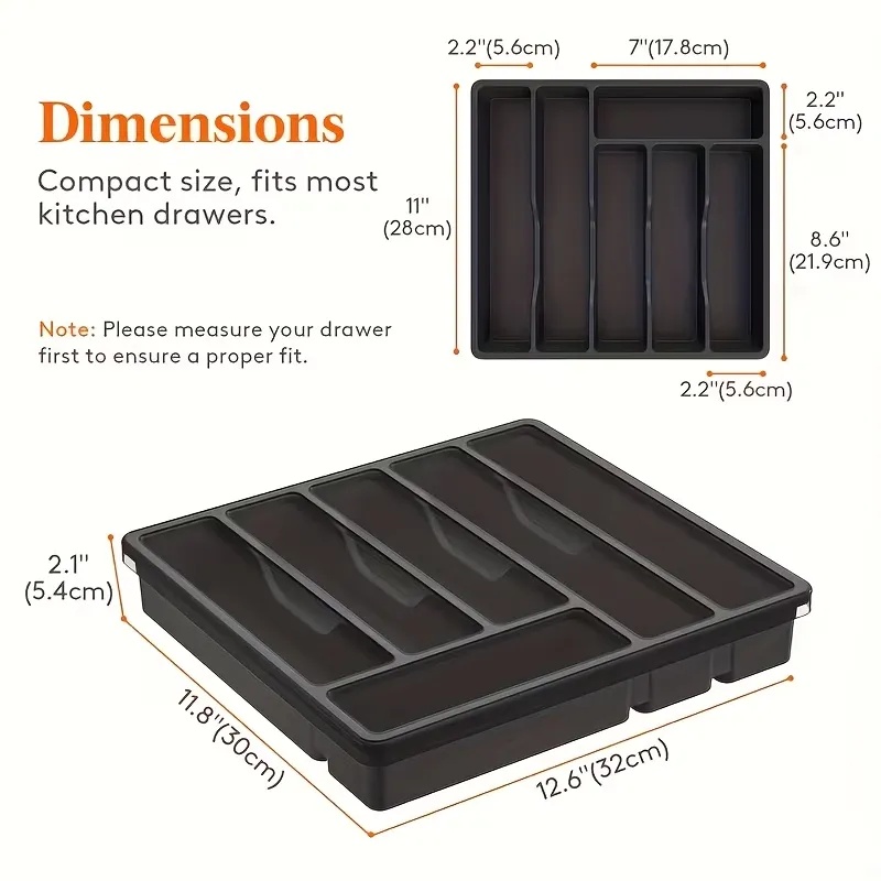 Multi-Compartment Utensil Holder