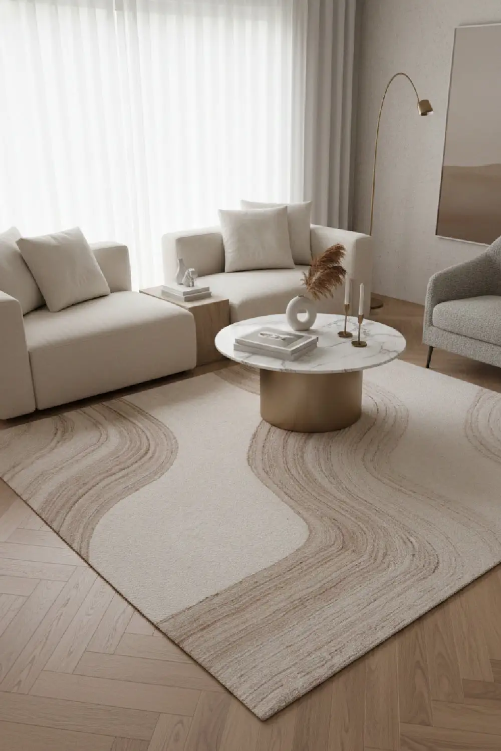Hand-Tufted Wool Area Rug