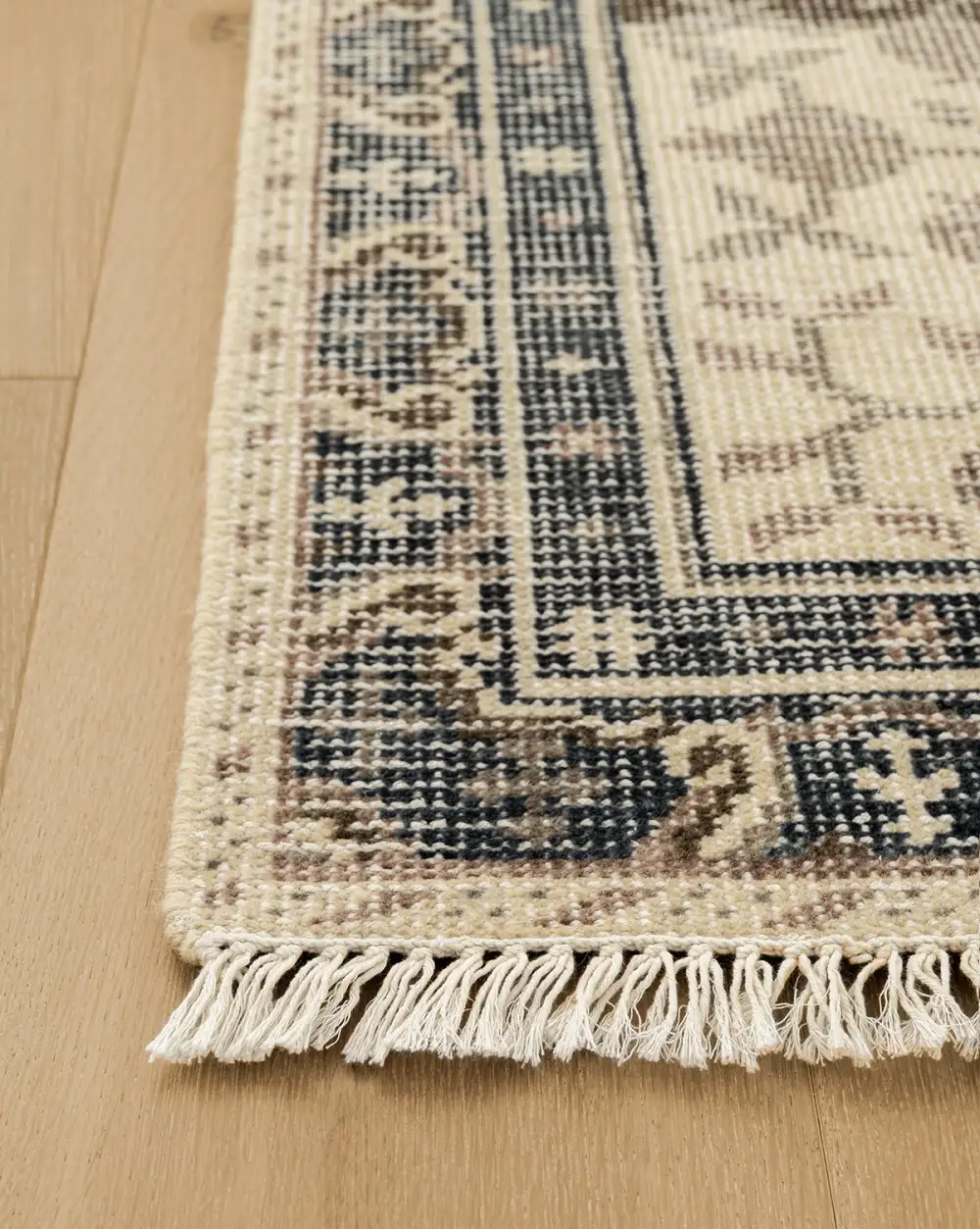 Textural Hand-Knotted Wool Area Rug