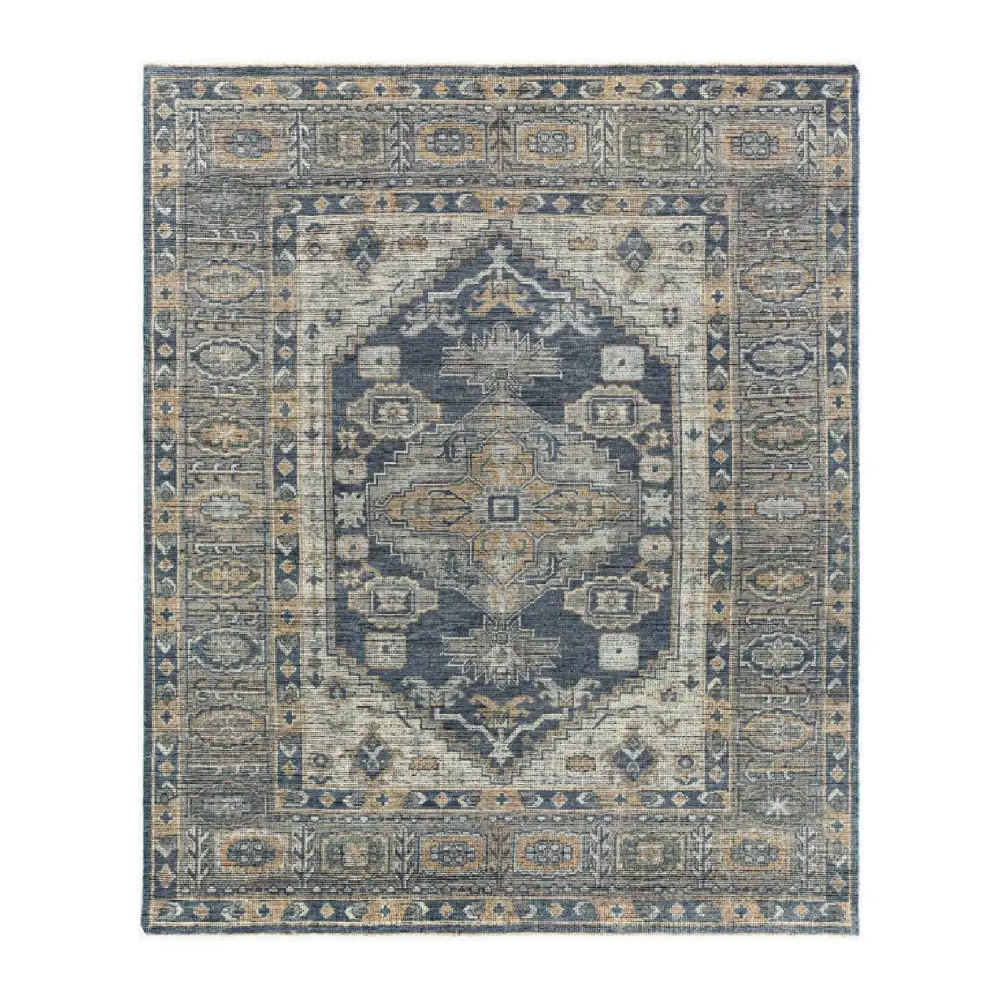 Fringed Wool Printed Carpet