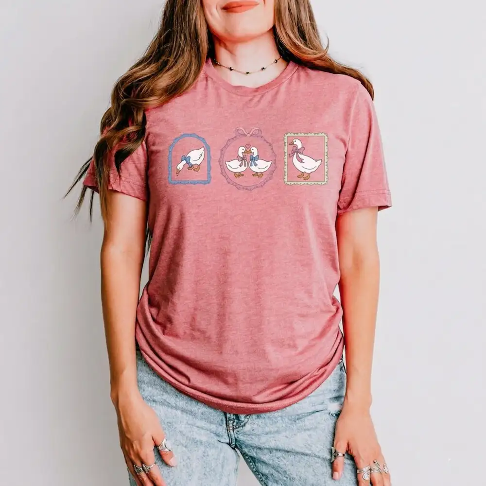 Bowtie Goose Graphic Top