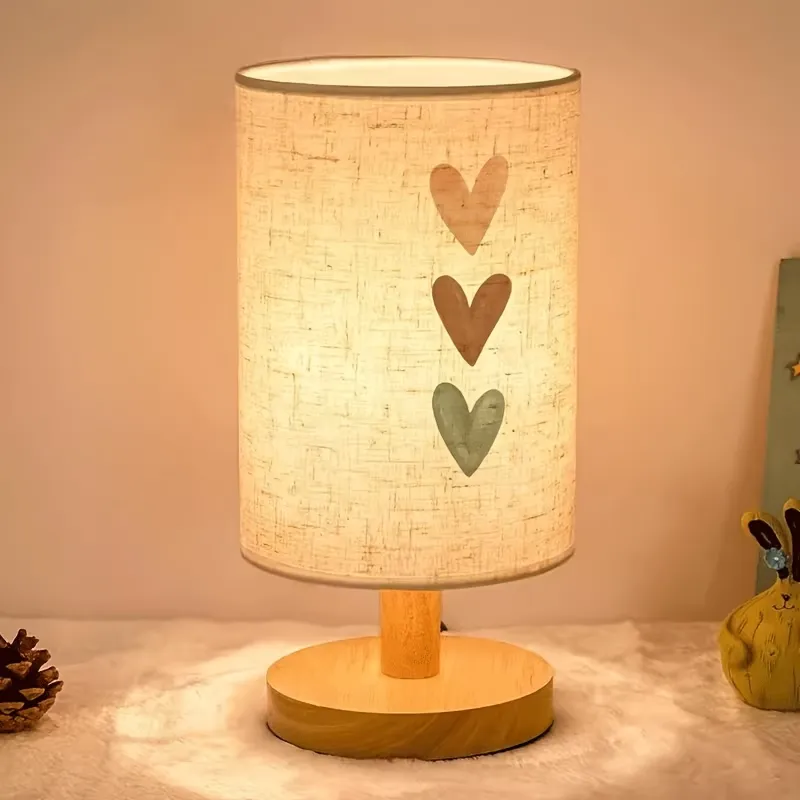 Heart Print Table Lamp