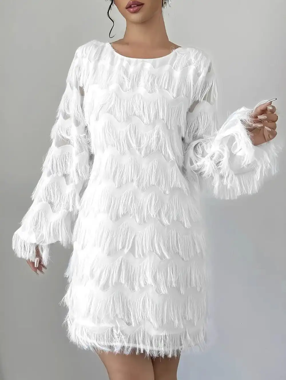 Long Sleeve Occasion Mini Dress