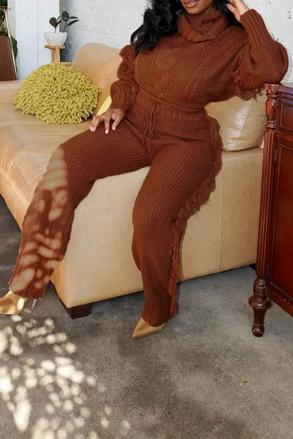 Smart Tassel Pant Suit