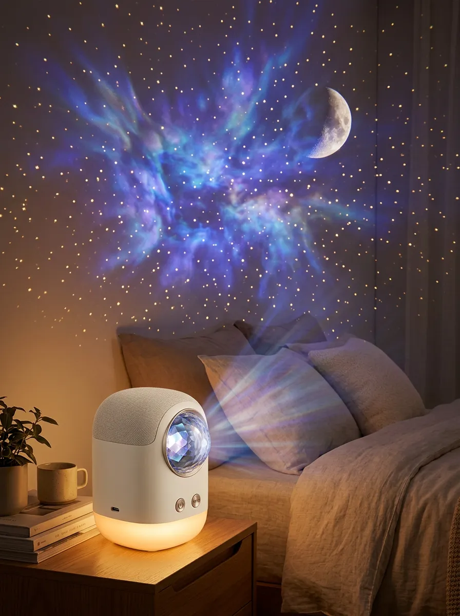 Celestial Galaxy Moon Starry Sky Printed Night Light Projector