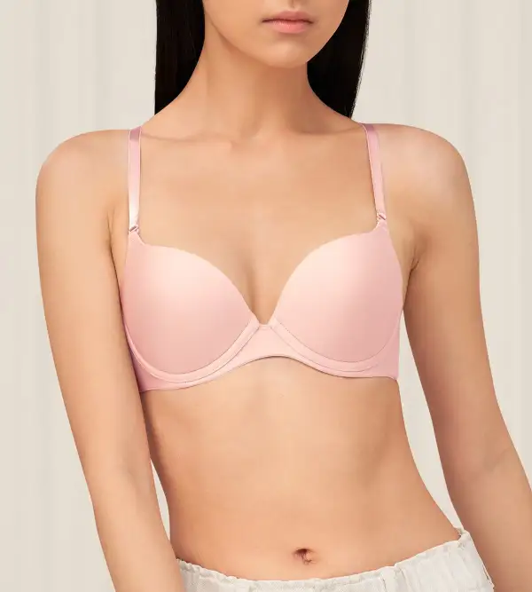 Women's Wired Push-Up Memory-Foam T-Shirt Bra