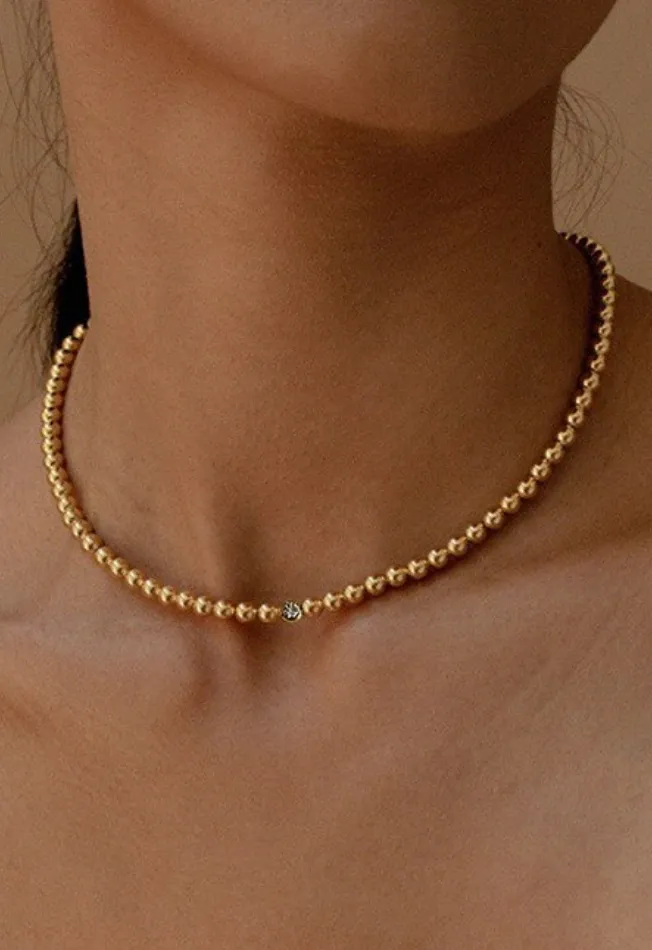 Classic Textured Chain Necklace