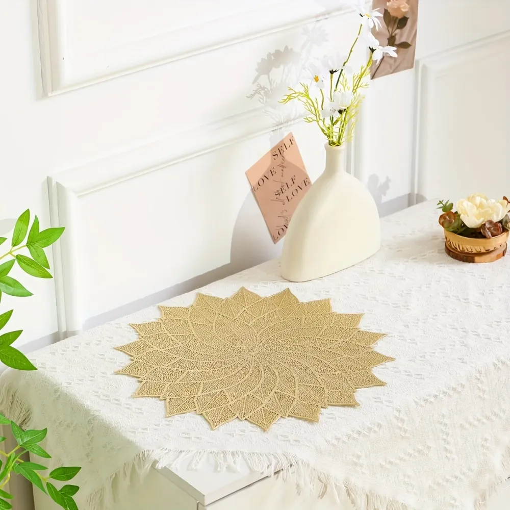 Floral Gold Placemats